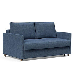 Inside 75 INNOVATION LIVING Canapé NEAH SLIM convertible 140x195 tissu Weda Blue