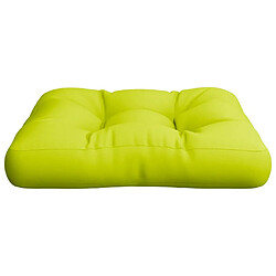 Acheter vidaXL Coussin de palette vert vif 58x58x10 cm tissu