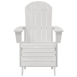 Acheter vidaXL Chaise Adirondack Blanc 82 x 74 x 92 cm HDPE