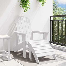 Avis vidaXL Chaise Adirondack Blanc 82 x 74 x 92 cm HDPE