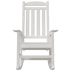 Acheter vidaXL Chaise Berçante de Jardin Blanc 92 x 70 x 108 cm HDPE