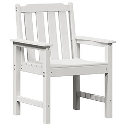 Acheter vidaXL Chaise de jardin. 2 pcs Blanc 65,5 x 59 x 88 cm HDPE