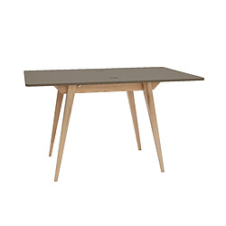 Ragaba Table à manger extensible - castor brun