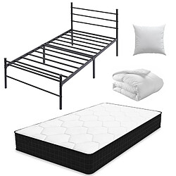 Sinlikon Ensemble lit 90x190 avec matelas et couette et oreiller