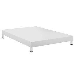 Sinlikon Cadre à lattes Sommier 140x190cm - tapissier 140x190cm avec 5 Pieds - Sommiers à Lattes en Bois