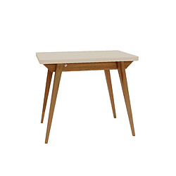 Ragaba Table à manger extensible - Blanc craie