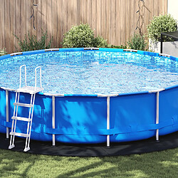 vidaXL Housse de Piscine Ronde Noir Polyéthylène Ø 550 cm Durable