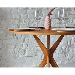 Avis Ragaba table à manger ronde - noyer