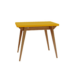 Ragaba Table à manger extensible - Jaune genêt