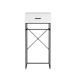 Seven Design Table Console Strike, Blanc, Fibres Polymères, 132x60x48 cm