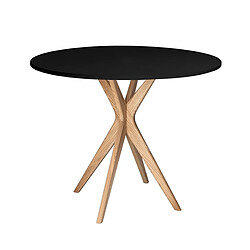Ragaba Table à manger ronde - Noir