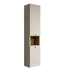 EPIKASA Meuble à Colonne Sao Paulo, Beige, Fibres Polymères, 40x186x31 cm