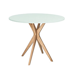 Ragaba Table à manger ronde - Vert clair