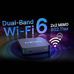Avis Lecteur multimédia Android MINIX U8K-Ultra 8K, 8 Go de RAM, 128 Go de stockage, Android AOSP 11, Wi-Fi 6