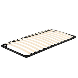 Sinlikon Cadre à lattes 90x190cm sans Pied - Sommiers à Lattes en Bois - 14 Lattes