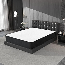 Sinlikon Matelas 90x190 cm à Ressort - Matelas 1 place Épaisseur 20cm - Matelas à Ressort avec Mousse - zones de confort adaptative