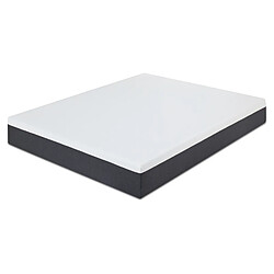 Sinlikon Europe Luxe Matelas 140x190 Mousse Memo - Matelas 2 places épaisseur 15cm - zones de confort mousse adaptative - Noir
