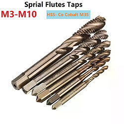 Tarauds HSS-Co M3 à M10 - Lot de 6
