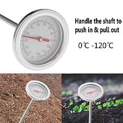 Thermomètre de sol en acier inoxydable 50cm