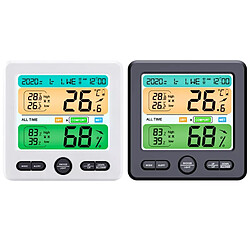Thermomètre d'Intérieur Hygromètre Station météo numérique - Tendance de température et d'humidité - Grand écran