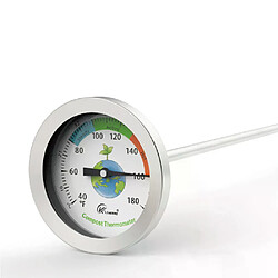 Thermomètre de sol acier inoxydable