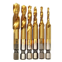 Tarauds spirale HSS pour métal - Lot de 6