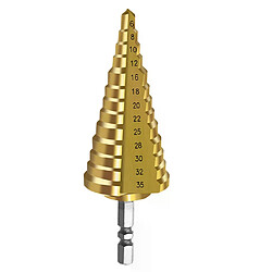 Foret étagé HSS tige hexagonale - 6-35 mm