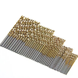 Forets bois HSS titane - 50 pièces