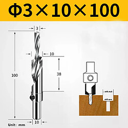 Avis Foret à bois pour perceuse - 3 mm