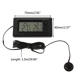 Thermomètre auto LCD