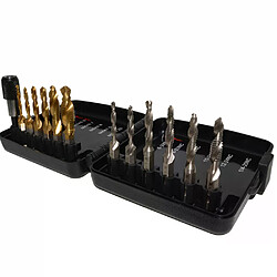 Tarauds à tige hexagonale pour perceuse - Lot de 12