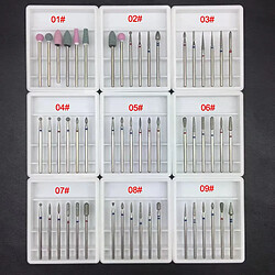 Forets manucure multi-matériaux - 6 pièces