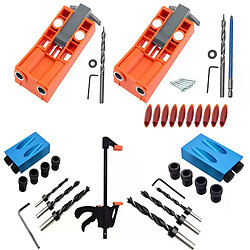 Gabarit de perçage pour bois - 15 pièces