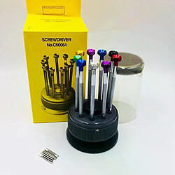 Kit tournevis réparation montres - 9 pièces Kit de tournevis pour montres - outil horloger - précision