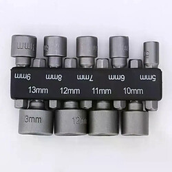 Clés pour tournevis électrique 5-13 mm - Lot de 9 pièces