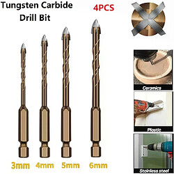 Forets carrelage pour perceuse - 4 pièces