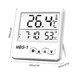 Hygromètre et thermomètre LCD pour intérieur