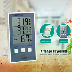 Thermomètre hygromètre à écran LCD