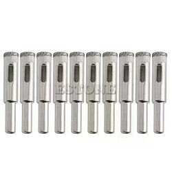 Forets carrelage diamant 10 mm - Lot de 10
