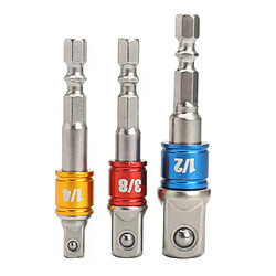 Adaptateur mandrin percussion tige hexagonale - Lot de 3