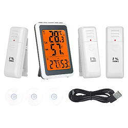 Thermomètre hygromètre 3 transmetteurs