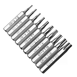 Embouts de vissage Torx hexagonaux - Lot de 10