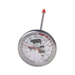 Thermomètre à sonde en acier inoxydable pour BBQ