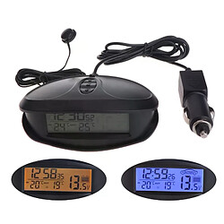 Thermomètre de Voiture avec Horloge
