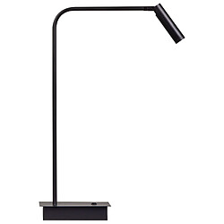 Beliani Lampe de bureau LED LAWSON Réglable Métal Noir