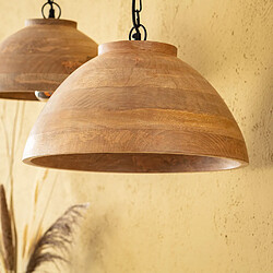 Iluzzia Suspension Naisha M en bois - Bois naturel pas cher