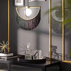 Ledkia Suspension Métal Dalila avec Franges Noir