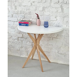 Avis Ragaba Table demi-lune extensible - Brun beige