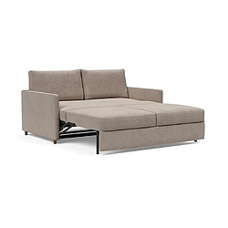 Acheter Inside 75 INNOVATION LIVING Canapé NEAH SLIM convertible 160x195 tissu Cordufine Beige