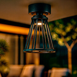 Ledkia Plafonnier Extérieur LED 6W Aluminium Bradda Noir Ledkia Plafonnier Extérieur LED 6W Aluminium Bradda 3000K 250 mm x Ø180 mm